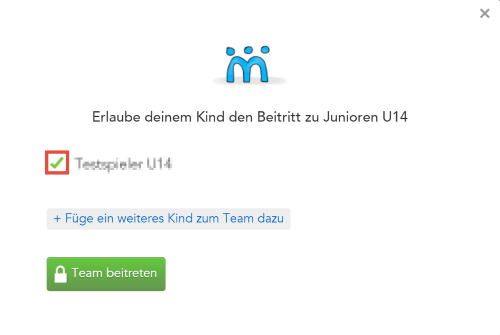 Team beitreten
